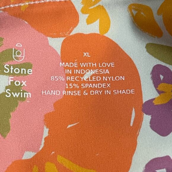 Stone Fox Swim Luka Bikini Bottom in Bloom Print Size XL NWT - Picture 7 of 9